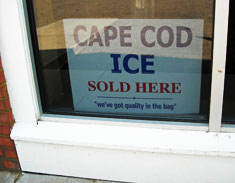 Cape Cod Ice Sold Here